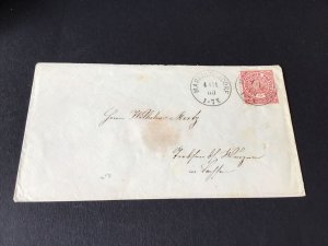 Markoldendorf 1868 north german stamps cover Ref R28698