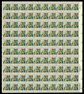 Madonna And Child Christmas Sheet of One Hundred 20 Cent Stamps Scott 1939