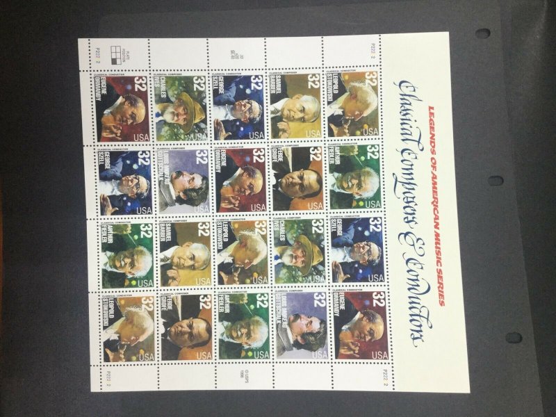 MOMEN: US STAMPS # 32c SHEET MINT OG NH LOT #39884