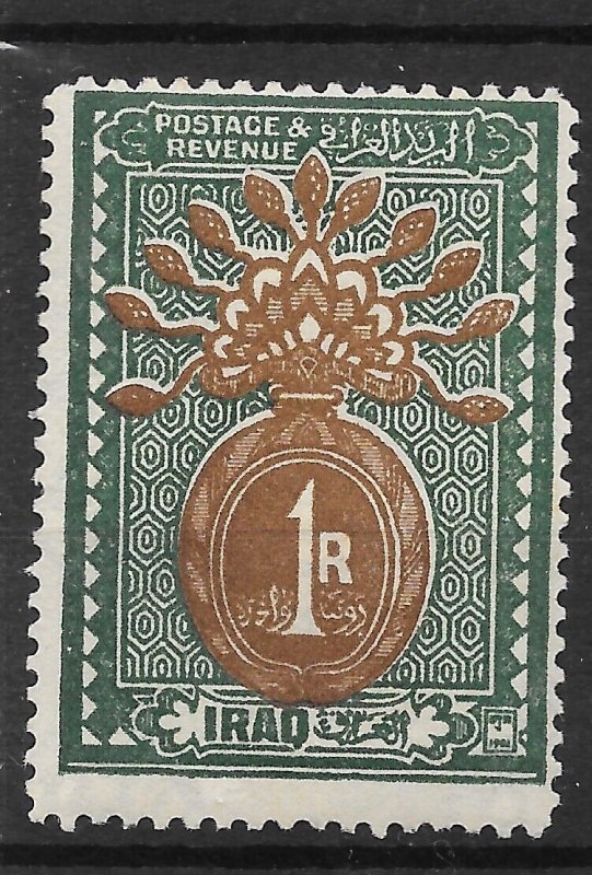 IRAQ SG49 1923 1r BROWN & BLUE-GREEN MTD MINT 