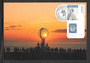 Norway #1429 Maximum Card (11548) Around the world on Cover