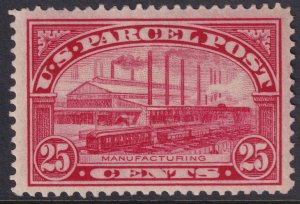 U.S. Sc# Q9 South Chicago Steel Plant 25¢ Parcel Post MNH CV $145.00 Stk #1