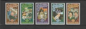 ANTIGUA #459-463 1977 QEII 25TH ANNIV. MINT VF LH O.G