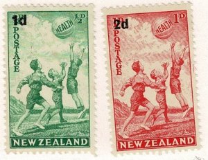 New Zealand #B14-15 MLH health stamp