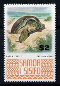 Samoa 1972-76 Green Turtle $2 from def set unmounted mint...