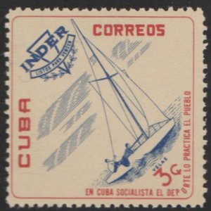 1962 Cuba Stamps Sc 727 Yachting  National Sports Institute INDER MNH