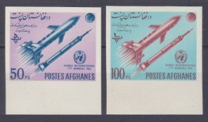 1962 Afghanistan 732b-733b Meteorological Rockets 35,00 €