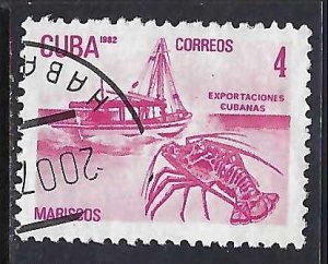 Cuba 2485 VFU EXPORTA LOBSTER M944-6