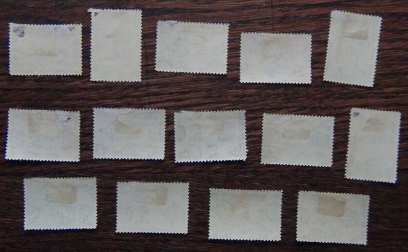 Nyasaland 1945 - 1950 set to 20s MM slight album remains on some values