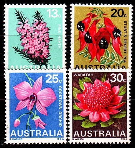 AUSTRALIEN AUSTRALIA [1968] MiNr 0398 ex ( **/mnh ) [01] Blumen