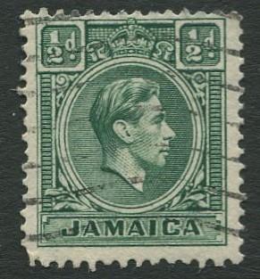 Jamaica -Scott 116 - KGVI Definitive -1938 - Used - Single 1/2p Stamp