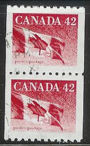 #1394 Canada used (A) pair