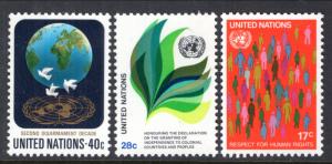 UN New York 368-370 MNH VF