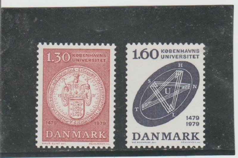 Denmark  Scott#  627-628  MNH  (1979 University of Copenhagen)