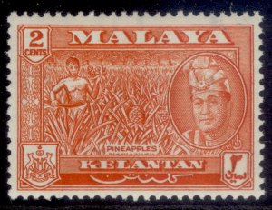 MALAYSIA - Kelantan QEII SG97, 2c orange-red, LH MINT.