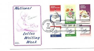 1805-10 Letter Writing Week on one Bazaar FDC