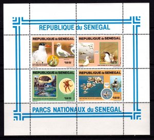 Senegal 1981 National Park Wildlife  - Birds Mint MNH Miniature Sheet SC 545