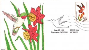 #2645 Rufous Hummingbird Kribbs FDC