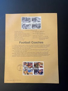 1997 Legendary Football Coaches (Scott 3143-46) - First day issue