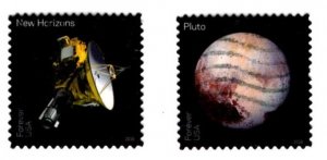 #5077 - 5078 Pluto- Explored set/2 (Off Paper) - Used