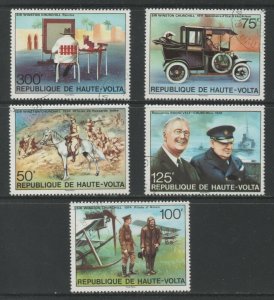 Thematic Stamps Others -UPPER VOLTA 1975 CHURCHILL 5v used