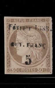 French Guiana 1888 SC 10 NGAI Mint SCV $155.00