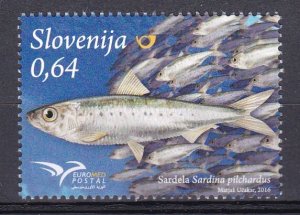Slovenia, Fauna, Fishes, EUROMED MNH / 2016