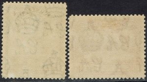 ANTIGUA 1938 KGVI PICTORIAL 5/- AND 10/-