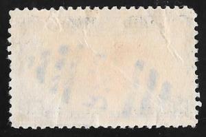 C23 6 cents SUPERB FANCY CANCEL Eagle, Dark Blue, & Carmine Stamp used XF