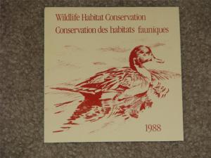 Canada Wildlife Habitat Conservation Stamp 1988, MNH