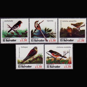 SALVADOR 1996 - Scott# 1446a-e Birds Set of 5 NH