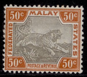 MALAYSIA - Fed Malay QV SG22b, 50c grey-brown & orange-brown, M MINT. Cat £150.