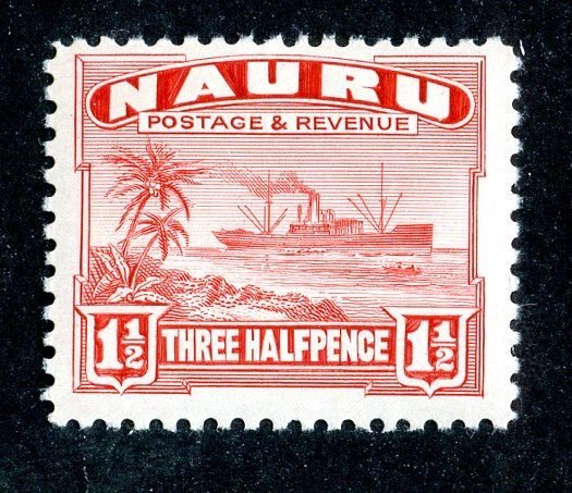 7549 BCX Nauru 1937 Scott# 19a MLH*