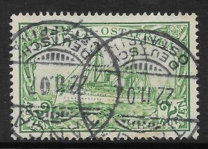 GERMAN EAST AFRICA SG24 1901 2r GREEN USED 