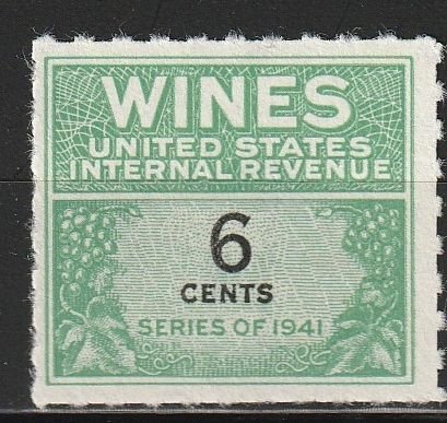 US Revenue Wine Tax SC# RE118 Mint NGAI  (1339k)