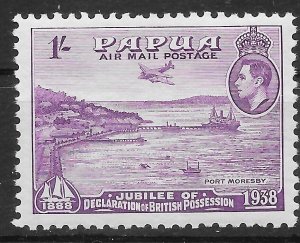 PAPUA SG162 1938 ANNIVERSARY 1/= MAUVE MTD MINT