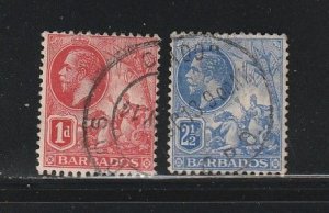 Barbados 118, 120 U King George V