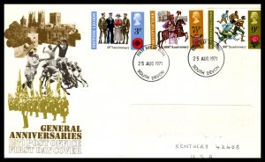 Great Britain 654-656 Pen FDC