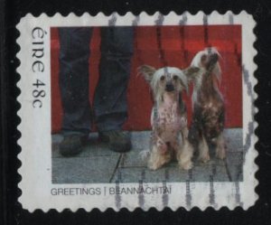 Ireland 2006 used Sc 1645 48c Two dogs, man - Booklet - Year of the Dog