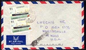 Liberia to Martinsville,IN 1995 Cover