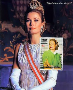 SENEGAL 1998 YT#46 GRACE KELLY PRINCESS OF MONACO Souvenir Sheet Perforated MNH