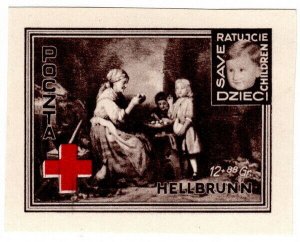 (I.B) Poland Cinderella : Polish Red Cross Fund 12+88gr