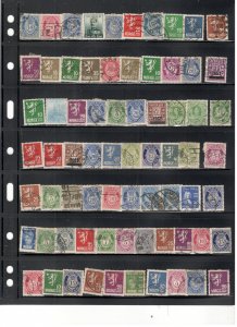 NORWAY COLLECTION ON STOCK SHEET MINT/USED