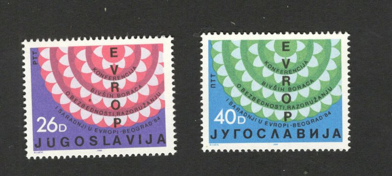 YUGOSLAVIA-MNH -SET-EUROPA-Conference on disarmament-1984. 