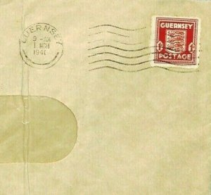 Channel Islands Cover GUERNSEY *Electricity Department* WW2 1941{samwells} CV63