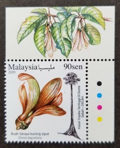 *FREE SHIP Malaysia World Tallest Tropical Tree 2020 Flower (stamp color) MNH