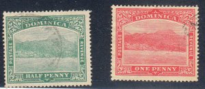 Dominica - 1908 - SC 50-51 - Used