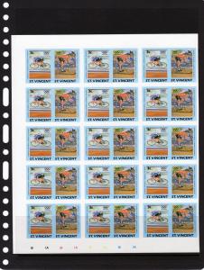 St.Vincent 1984 Los Angeles Olympic Block of 15 Sets Imperf