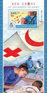 SOLOMON IS. - 2015 - Red Cross in the Solomons-Perf Souv Sheet-Mint Never Hinged