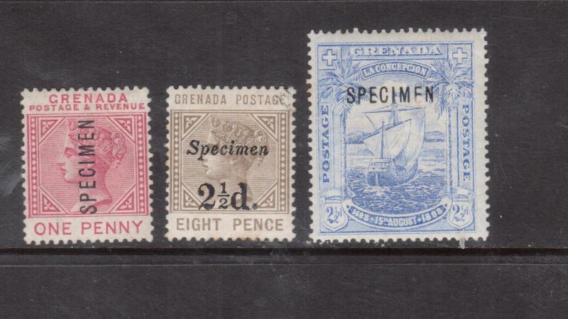 Grenada #30s #37s #47s Mint Fine - Very Fine Original Gum Hinged